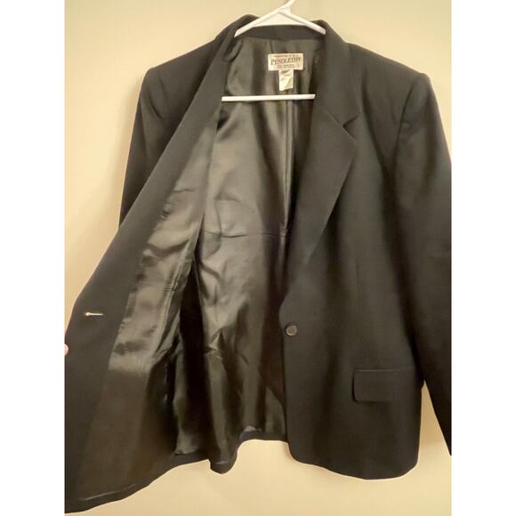 Vintage Pendleton Black 100% Virgin Wool Black Blazer Lined Size 12 Made in USA - Picture 4 of 5